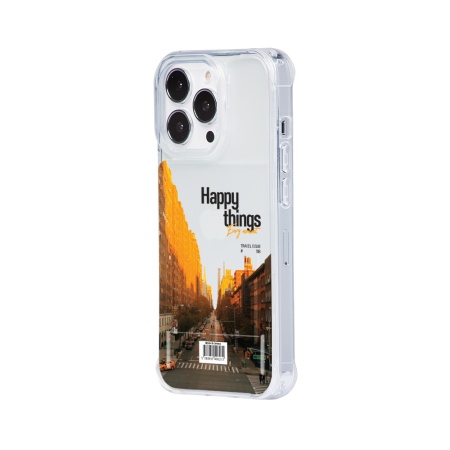 Чехол для смартфона DPARKS Happy things светло-серый